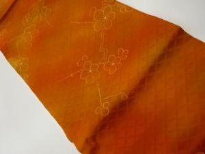 梅模様織出し名古屋帯